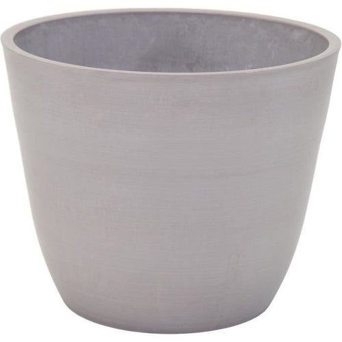 Vaso - MEGA COLLEZIONI - Ecostone Egg -  31 cm - H 25,5 cm - Tortora