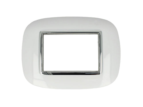 SANDASDON Placca Oval 3M Bianco Compatibile Con Bticino Axolute