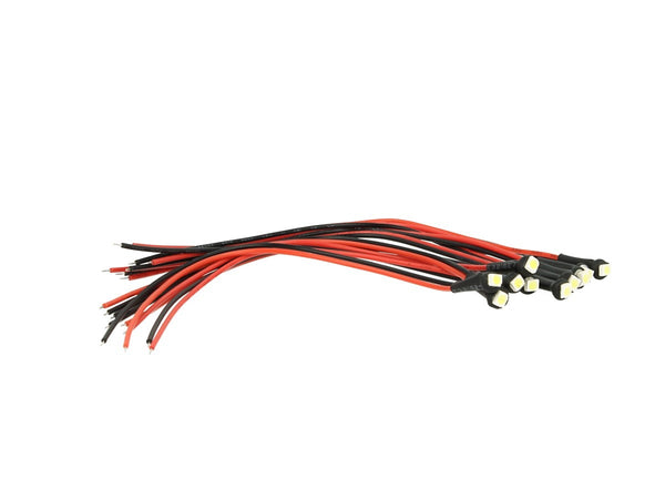 10 Pezzi Micro Mini Lampada Led Con Filo 24V Smd 3528 Colore Verde Luci Spia Per Allestimento Camion Barca