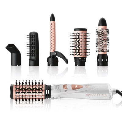 Bellissima Imetec GH18 1100 Modellatore Ad Aria, Rivestimento Spazzole In Ceramica, 5 Accessori Per Realizzare Capelli Lisci E L