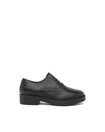 Nero Giardini stringate donna in pelle nero I411450D100