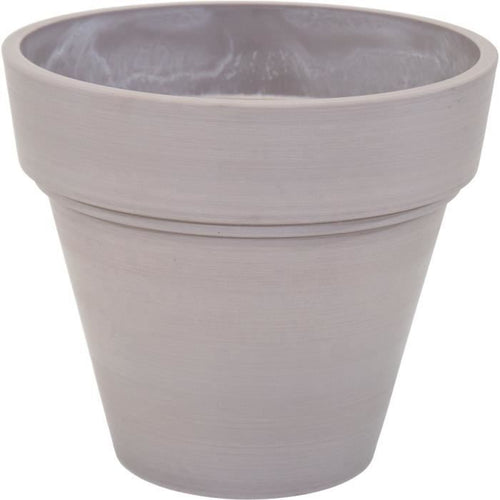Vaso - MEGA COLLEZIONI - Ecostone Planter -  35 cm - H 30 cm - Tortora