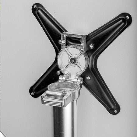 Tavolo Bar Bistrot 60cm Altezza Regolabile 70-110cm Pieghevole Acciaio e Alluminio