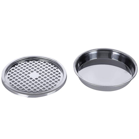 Pattumiera con Posacenere Estraibile in Acciaio Inox per Esterni e Interni Nero