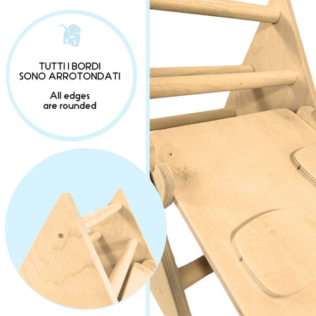 Triangolo di Pikler mini + scivolo/arrampicata