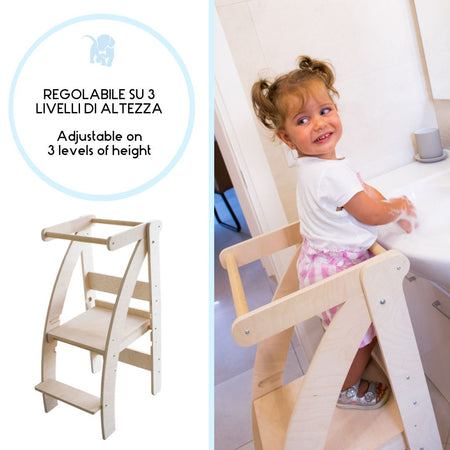 Torretta Montessori richiudibile, Learning Tower salvaspazio