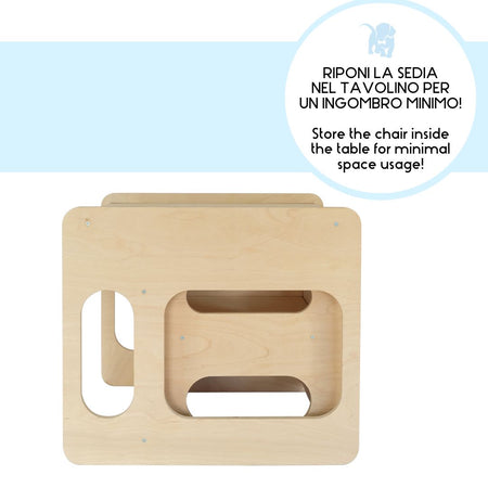 Tavolino con sedia Montessori