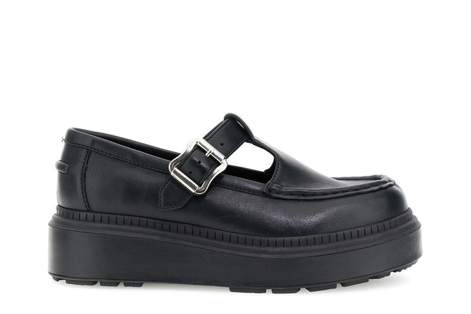 MOCASSINO CON FIBBIA IN SINTETICO EFFETTO PELLE