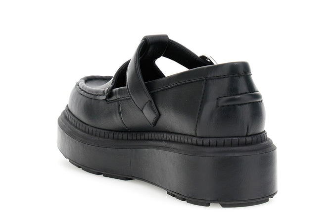 MOCASSINO CON FIBBIA IN SINTETICO EFFETTO PELLE