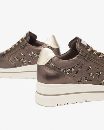 Nero Giardini sneakers donna in pelle t.moro  I514101D300