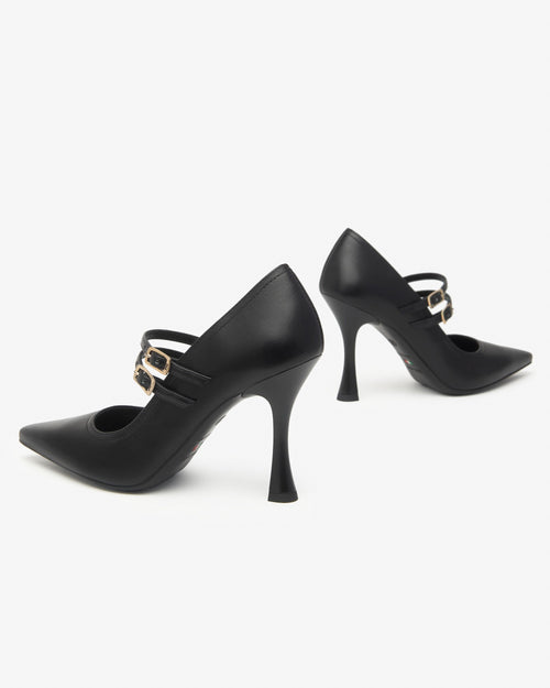 Nero Giardini décolleté in nappa nero I514490DE100