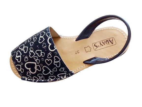 Adays minorchina donna pelle shiny cuori blu