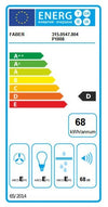 Faber 152 SRM LG A60 Smile Cappa ad incasso cm. 60 - grigio chiaro