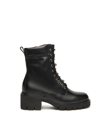 Nero Giardini anfibi donna in pelle nero I514810D100