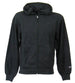 Champion FULL ZIP HOODIE SWEATSHIRT Heavy Soft Compact Spring Poly Terry Donna Nero