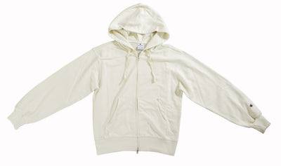 Champion FULL ZIP HOODIE SWEATSHIRT Heavy Soft Compact Spring Poly Terry Donna Naturale