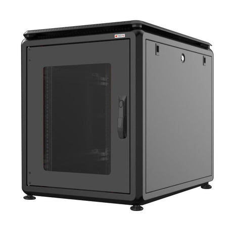 Armadio Rack 19'' 600x800 12 Unit&agrave Nero da sotto-scrivania serie Evolution
