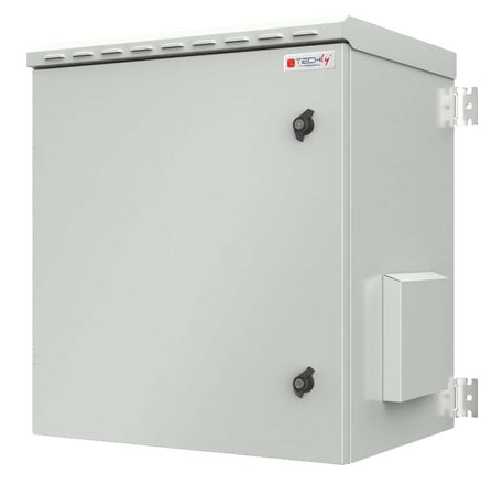 Armadio Rack 19'' a Parete 9U Grigio IP55 Porta Cieca prof. 450 mm