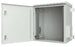 Armadio Rack 19'' a Parete 12U Grigio IP55 Porta Cieca prof. 450 mm