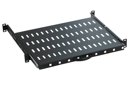 Mensola per Rack 19'' 600 mm Estraibile da 1U Nero