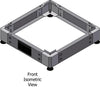 Zoccolo 600 x 800 mm per Armadi Rack Nero