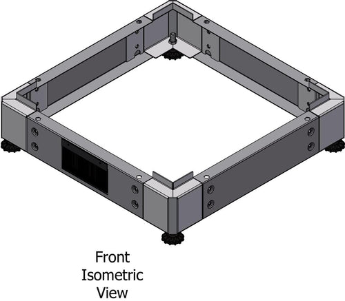 Zoccolo 600 x 800 mm per Armadi Rack Nero