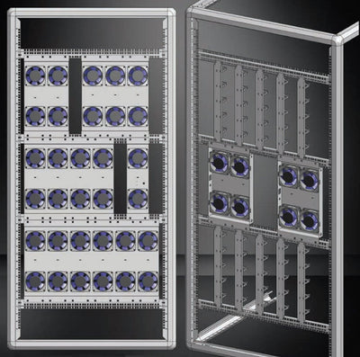 Coppia di Staffe Orizzontali per Armadi Rack 19'' Profondità 1000 serie Evolution