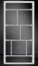 Barre di Supporto Verticali per Armadi Rack 19'' Serie Evolution
