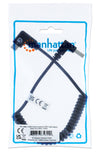 Cavo di Ricarica USB-A a USB-C&trade 1m Spiralato Nero