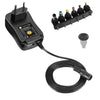 Alimentatore Universale Regolabile 7,2W AC/DC 3V-12V 600 mA con 6 Spine DC Porta USB 1A