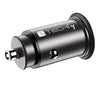 Mini Caricatore da Auto USB-A e USB-C&trade Ricarica rapida 38W Metallo Nero