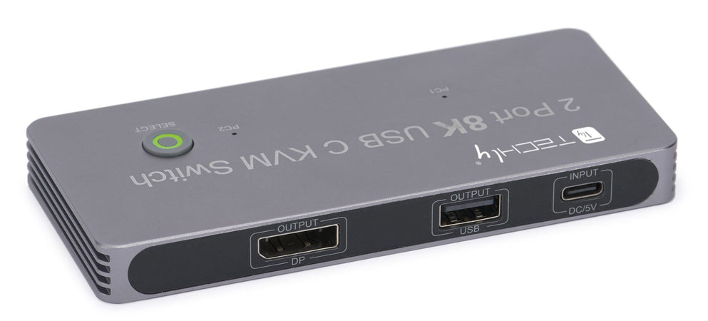 Switch KVM USB-C&trade 8K DisplayPort 1.4 2xUSB-C&trade 3xUSB 2.0