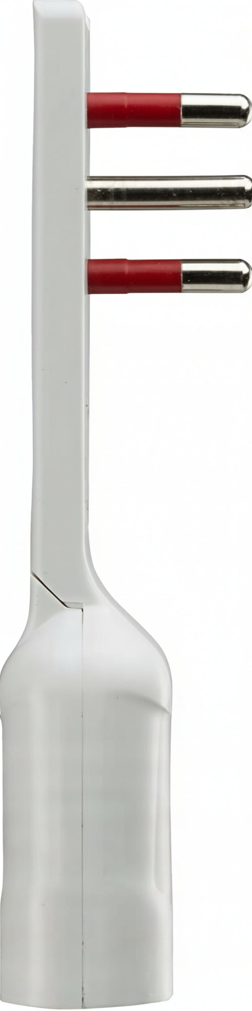 Adattatore Salvaspazio Extra Flat Spina Italiana 10A Angolata Presa Italiana 10A Bianco