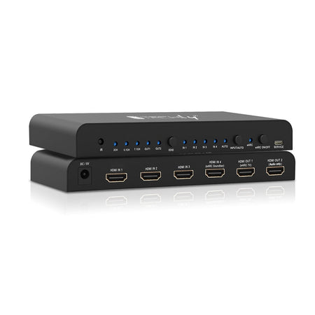 Switch HDMI 2.0 4x1 4K@60Hz con Splitter Audio eARC/ARC per Soundbar