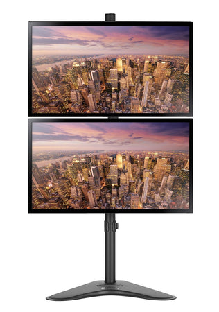 Supporto da Scrivania 2 Monitor 17-32'' con Base e Supporto per Smartphone