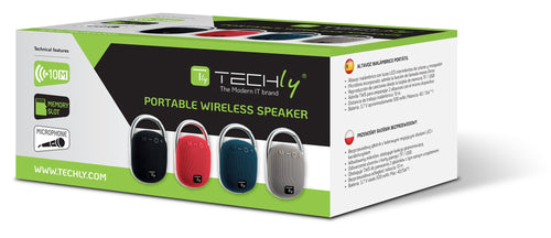 Mini Altoparlante Wireless BT V5.3 Speaker Luce LED Vivavoce TF USB Grigio