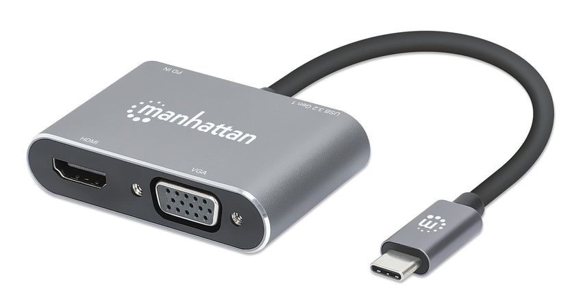 Convertitore USB-C&trade a HDMI e VGA 4-in-1 con Power Delivery