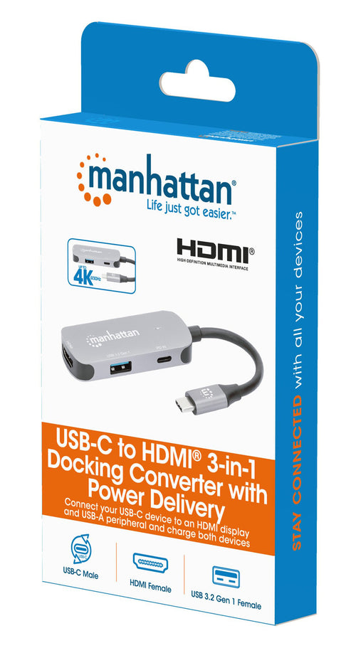 Convertitore USB-C&trade a HDMI 3-in-1 con Power Delivery