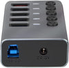 Hub USB3.2 Gen1 4 Porte + 1 Porta di Ricarica Rapida Interruttore On/Off