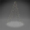 Catena Luminosa 280 Luci LED IP44 Bianco Caldo per Albero con Anello