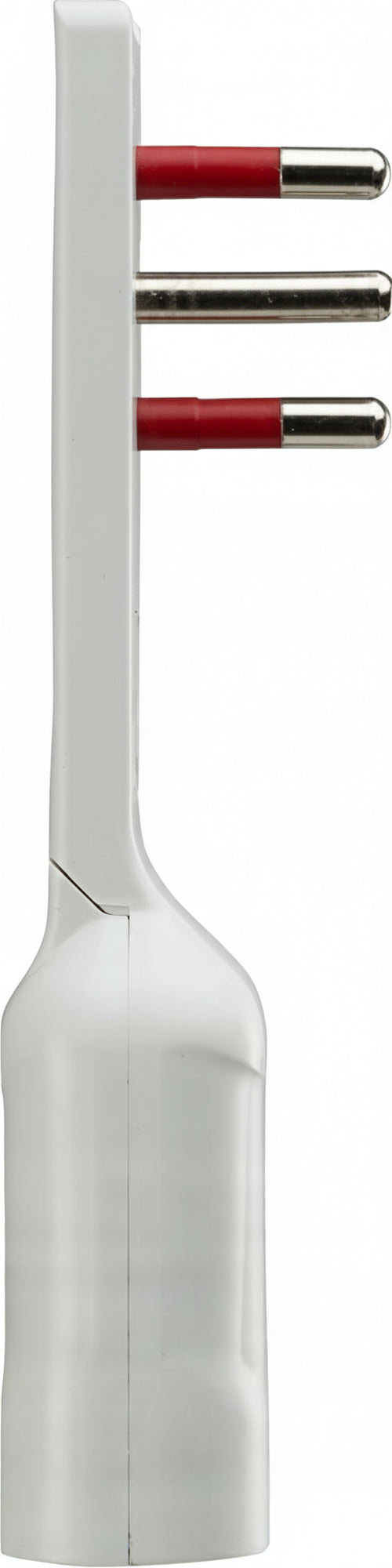 Adattatore Salvaspazio Extra Flat Spina e Presa Italiana 16A 2P+T Angolata Nero