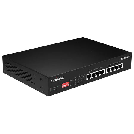 Switch PoE+ Gigabit Ethernet 8 Porte a Lungo Raggio con Switch DIP, GS-1008PL V2