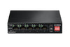 Switch 5 Porte Fast Ethernet a Lungo Raggio con 4 porte PoE+ e Switch DIP, ES-5104PH V2