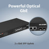 Smart Switch Web a Lungo Raggio 12 porte Gigabit PoE+ VLAN con 2 porte Gigabit RJ45 e 2 porte SFP, GS-5210PL