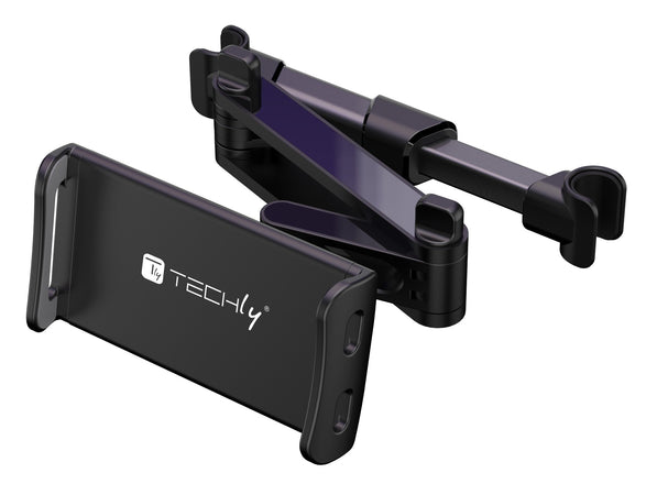 Supporto Tablet Smartphone Estensibile per Poggiatesta auto Rotazione 360&deg