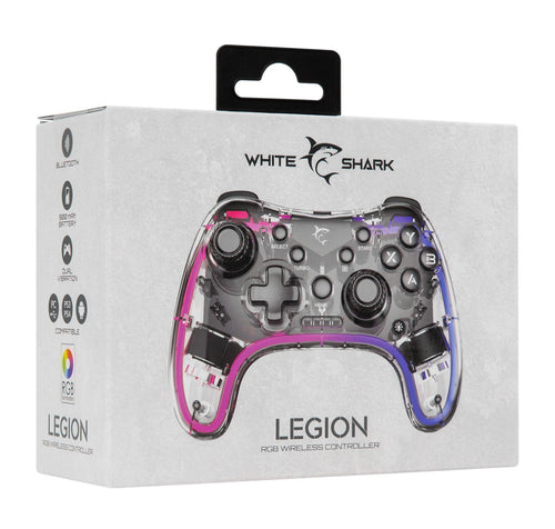 Joypad Controller di Gioco con Retroilluminazione LED e Doppia Vibrazione USB-C&trade e Bluetooth