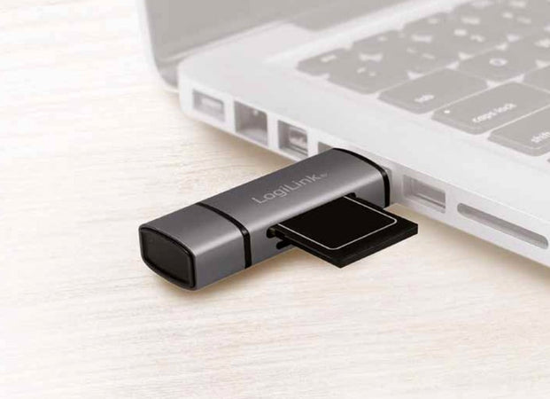 Lettore USB 3.2 Gen 1 di SD e MicroSD con Connessioni USB-C&trade e USB A OTG