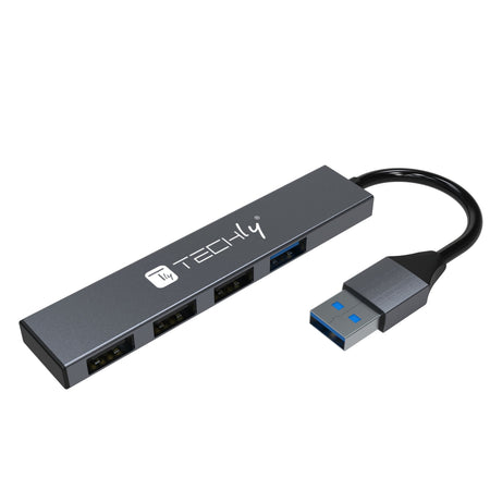 Hub USB-A 3.2 a 4 porte USB-A Slim in Metallo