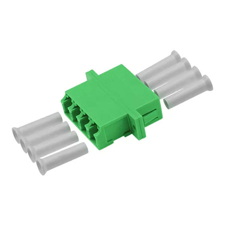 Adattatore Quadruplo LC/APC Monomodale Manicotto in Ceramica SC Duplex Verde