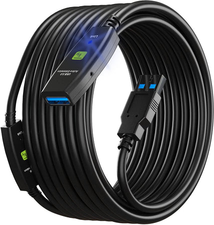 Cavo USB 3.0 Attivo Prolunga USB-A con 2 Amplificatori di Segnale 10m